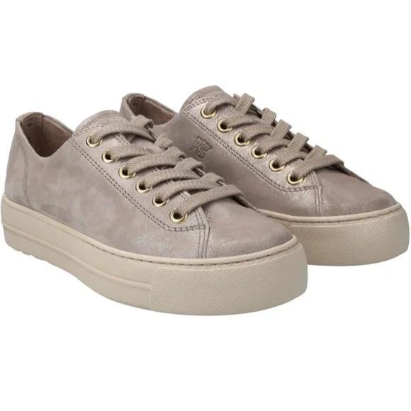 Paul Green Bixby Sneakers. Color: Cachemire Metallic Suede